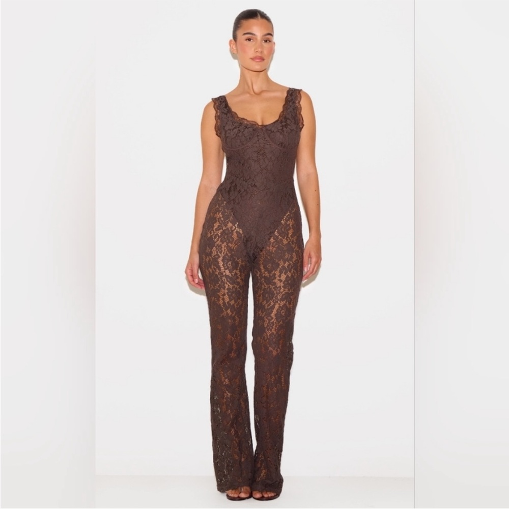 NWT PrettyLittleThing Lace Jumpsuit